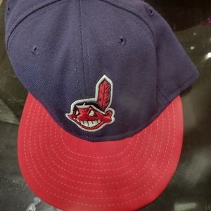 Cleveland Indians New Era 59FiftY Chief SZ:7 BASEBALL FALL CHRISTMAS SEASON HAT